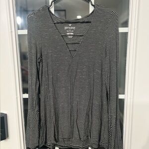 American Eagle Long Sleeve Striped Top
